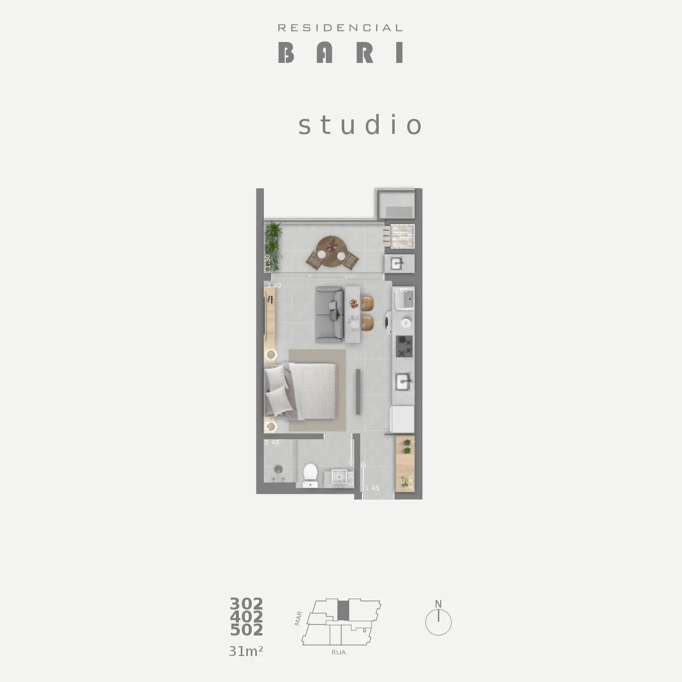 302 402 502 - Bari Residence