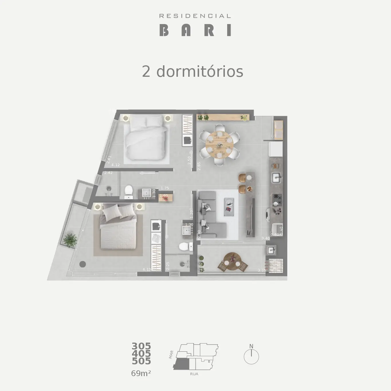 305 405 505 - Bari Residence